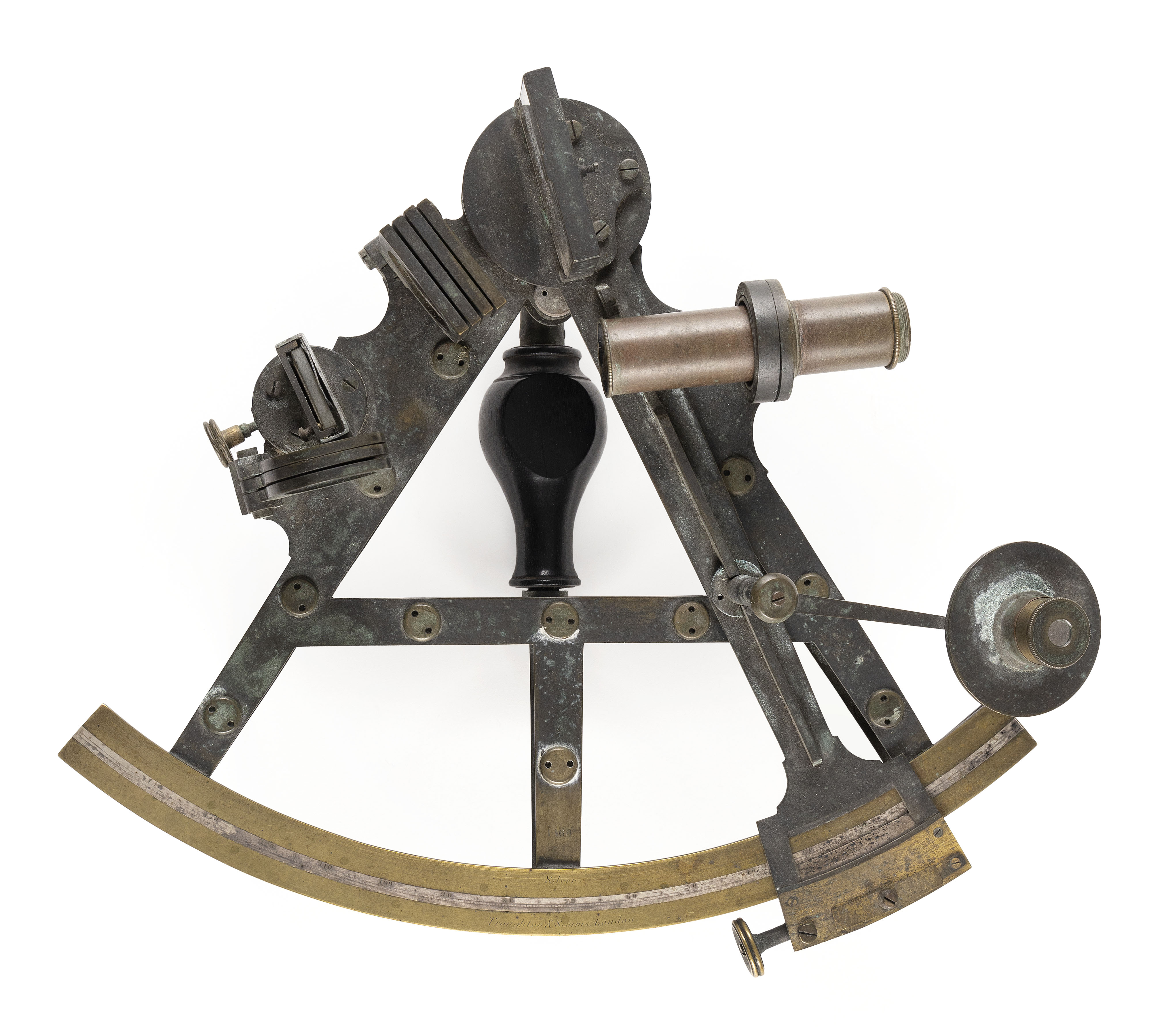 TROUGHTON & SIMMS SEXTANT London, Second Half of the 19th Century Length 9.5